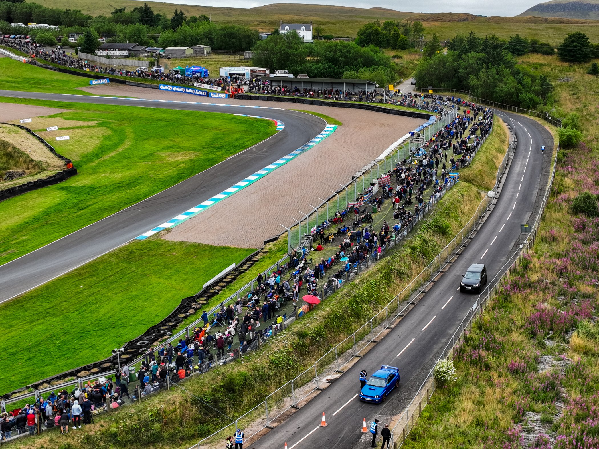 Circuit Map of Knockhill Motorsport Centres 1.3 mile (2km) track, 30 ft ...